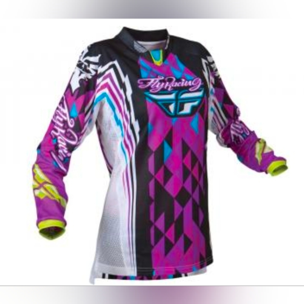 Fly Racing Women's Multicolor Long Sleeve Jersey- Size Large